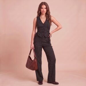 Tailored Pinstripe Two-Piece Suit